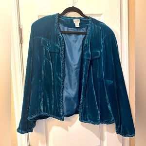Chicos Velour Jacket (Chico’s Size 3)